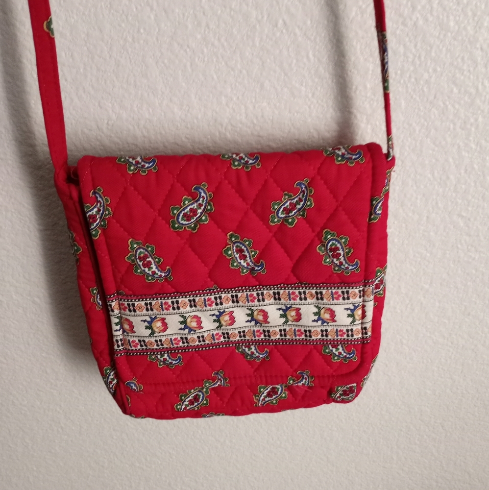 Red Vera Bradley Small Crossbody Bag
